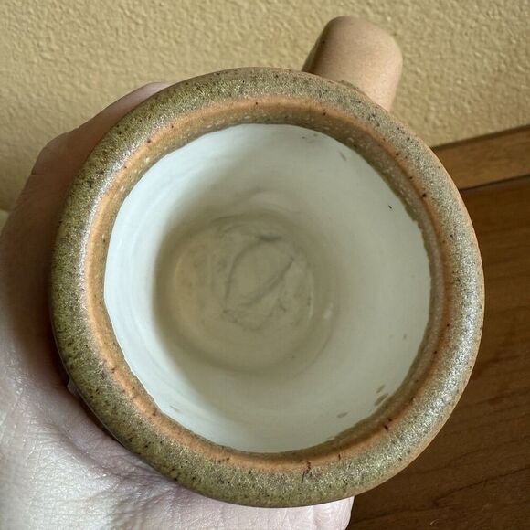 Vintage Rodolfo Padilla Signed Drip Glaze Tall Narrow Ceramic Mugs - Set of 2 - Picture 8 of 11